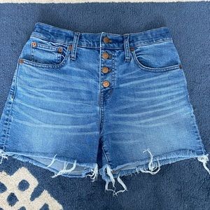 Madewell high rise denim shorts! Like new!